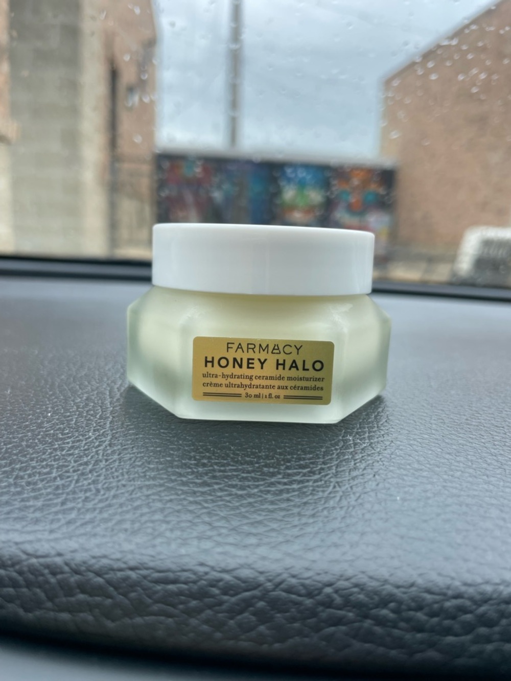 Farmacy Honey Halo Moisturizer - White Lid with Cream Jar and Gold Label